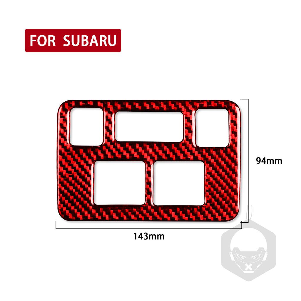 Панель управления фарами автомобиля, декоративная накладка, наклейка для Subaru Forester 2013-2018, автоаксессуары из карбона