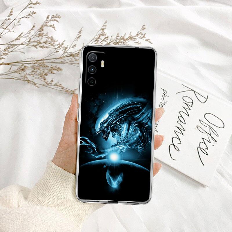Aliens vs Predator Xenomorph Transparent Phone Case for Motorola Moto Edge 20 30 40 50 S30 Fusion Ultra Pro Neo Lite + G200 G23