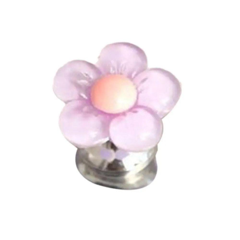 Self-Adhesive Toilet Tank Button Flower Shape Water Press Flush Button  Bathroom Decor Accessories