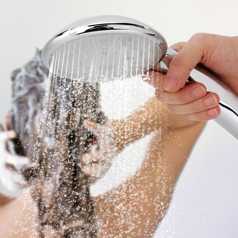 G1/2 дюймовый ручной автоматический светодиодный светильник для душа, семь цветов, круглая лейка для душа