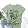 CUTE CAT Fashion Cotton T-Shirt Short Sleeve Round Neck Women 2d Print Tops