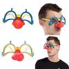 Funny Nose Disguise Glasses Novelty Clown Eyeglasses Birthday Party Favors Halloween Cosplay Costume Photo Props Gifts