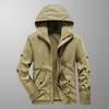 Autumn and Winter Tooling Jacket Jacket Men's Casual Versatile Outdoor Breathable Fleece Thermal Jacket Jacket