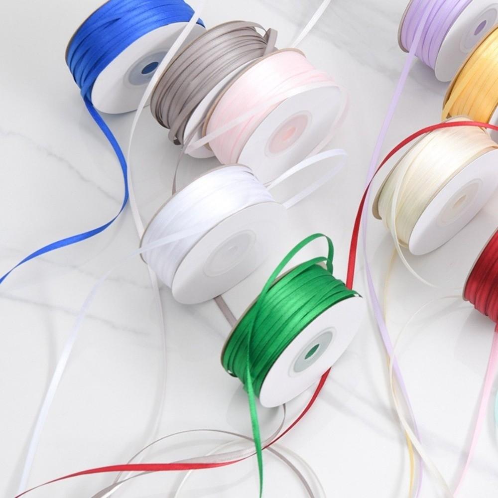 50 ярдов/рулон Тонкая лента Двусторонняя Лента для упаковки цветов Веревка-лента Упаковка подарков