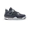 DH7138-006 Nike Air Jordan 4 SE Черный и Светло-стальной серый Холст Огненно-красный Белый