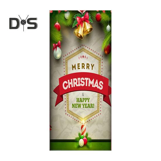 Рождественская накладка на дверь Санта-Клаус/Рождественская елка/Снеговик, подвесной баннер на дверь, декор для украшения входной двери
