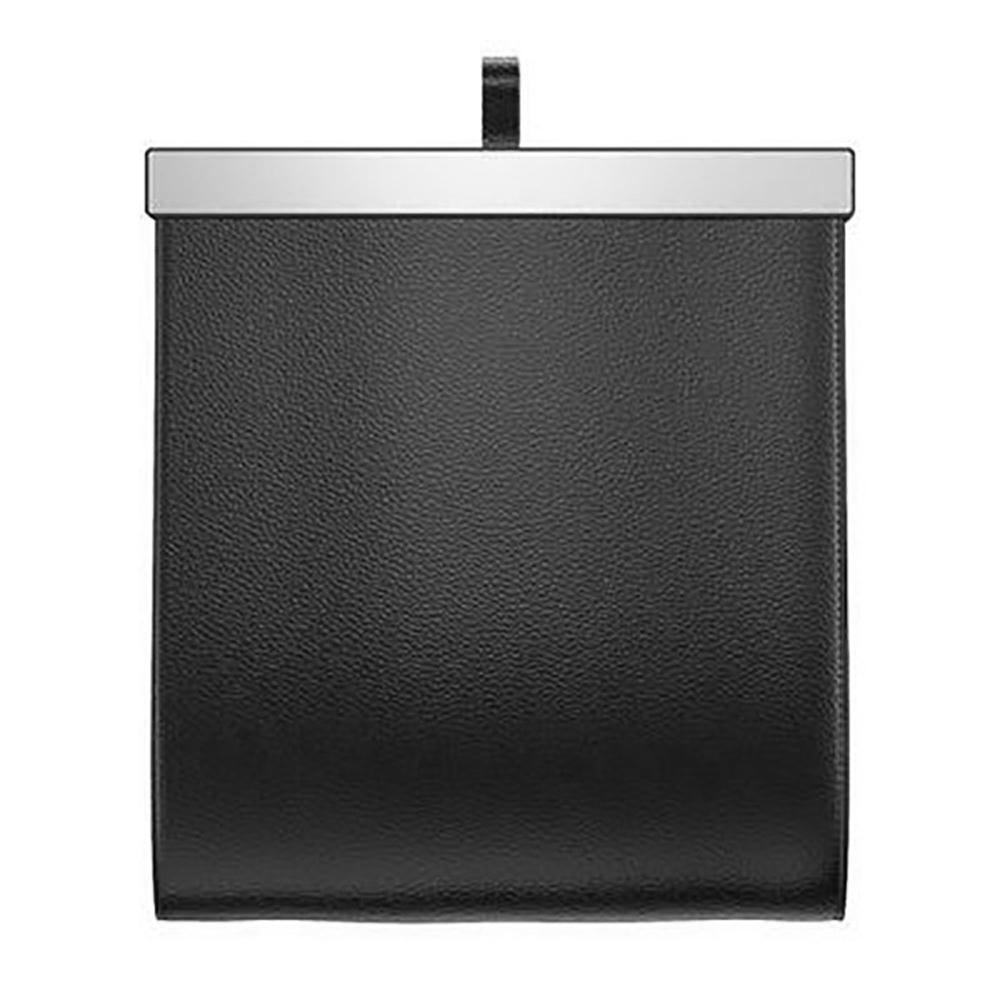 Leather Car Garbage Can Foldable Rear Seat Trashes Can Large Capacity Storage Organizer Waterproof for Car Vehicle