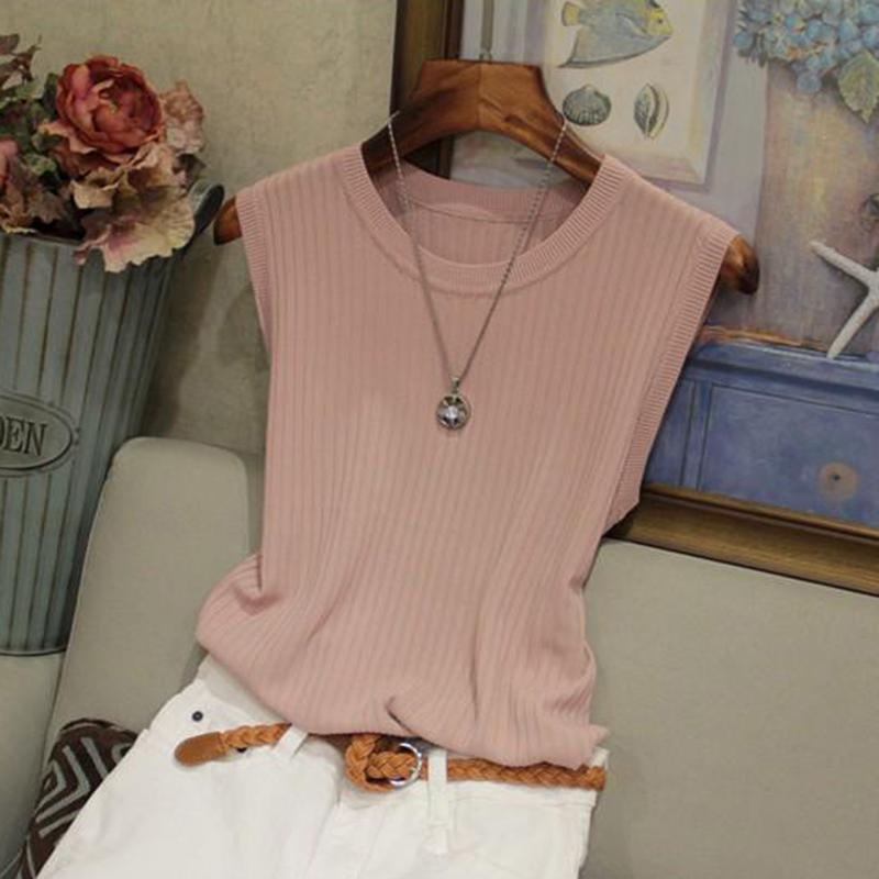 Летние женские топы, блузка, тонкая шелковая женская футболка без рукавов, белая футболка больших размеров, майка