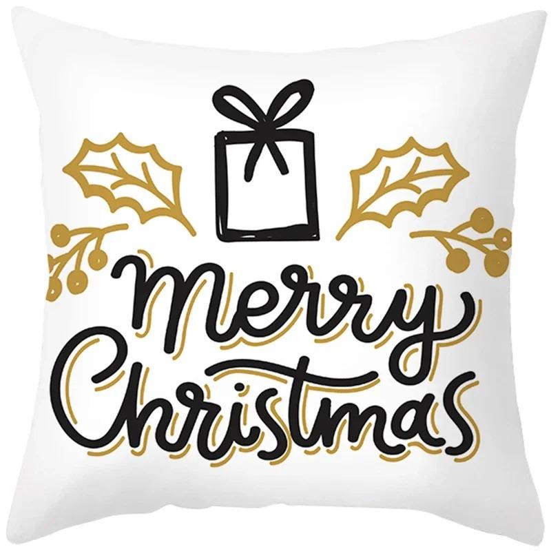 Наволочки с рождественской тематикой Аксессуары для автомобиля Офис Санта-Клаус Гостиная Диван Домашние наволочки