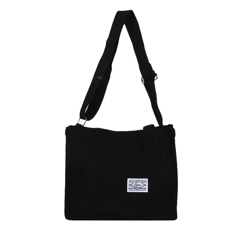 1 шт. Женская вельветовая сумка через плечо, большая вместительная сумка-тоут, сумка кроссбоди, стильная сумка с корейским элементом, мягкая полиэстеровая подкладка, держатель для мобильного телефона