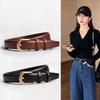 1 Piece Belt Ladies Fashion Simple Belt Decorative Black with Jeans Belt Suitable for Daily Wear and Use