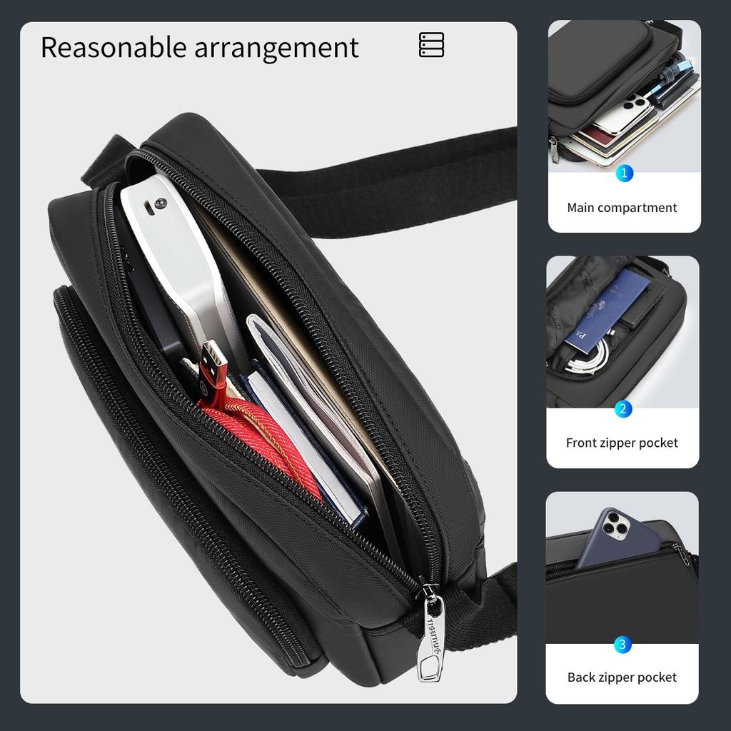 Tigernu 2021, новая высококачественная водонепроницаемая повседневная сумка через плечо, легкая сумка через плечо для мужчин, модная сумка-мессенджер для женщин