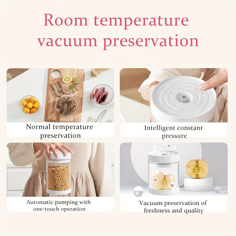 Электрические вакуумные контейнеры - многоцелевые емкости для хранения продуктов, многоразовые цилиндры для кухонных принадлежностей - для хранения и организации продуктов питания.