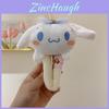 Милая мультяшная заколка для волос Sanrio, плюшевая губка, смайлик, заколка-автомат