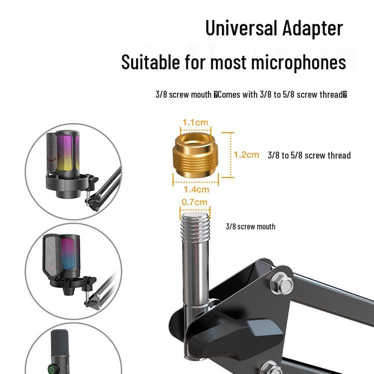 Профессиональная микрофонная стойка FIFINE с амортизирующей стрелой для настольной записи