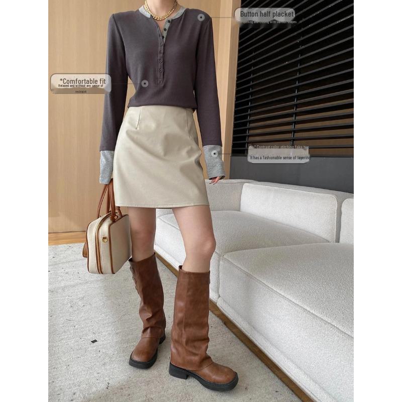 Футболка Sinan American Old Money Style с пуговицами, тонкая SN6856