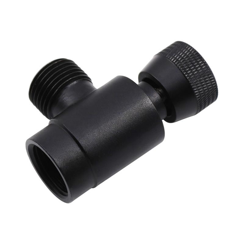 A20F-Black CO2 Cylinder Adapter Self-Made Beer Barrel Regulator TR21.4 To W21.8, CO2 Tank Accessories For Soda Manufacturer Mach