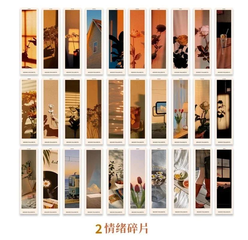 Набор из 30 предметов Ins Hand Account Diy, декоративный материал, подарок, благословение, сообщение, закладки, японские канцелярские принадлежности, школьные принадлежности