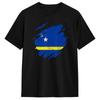 Curacao Flag Pride Caribbean T-Shirt for Men  Amazing Cotton Tees O Neck Short Sleeve T Shirt Birthday Gift Clothes