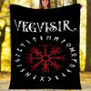 Viking Theme Printed Blanket - Perfect for Couch, Bed, Travel & Outdoor Use | Machine Washable, Cozy & Durable.