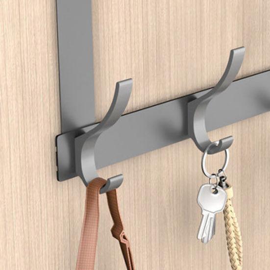 Сверхпрочная вешалка для одежды, крючки, высокая грузоподъемность, простая установка, наддверная