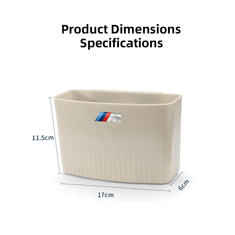 Car ABS Plastic Hanging Multi-Functional Storage Box Trash Can Accessories For BMW E90 G80 M3 G30 M5 F82 F83 F20 F21 G42 F95 F96