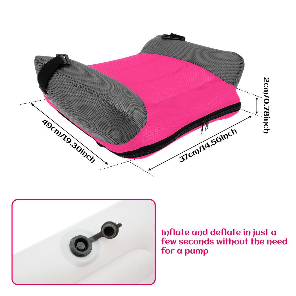 Inflatable Booster Car Seat PVC Inflatable Seat Cushion Portable Travel Seat Cushion With Storage Bag Narrow Backless Kid Seat