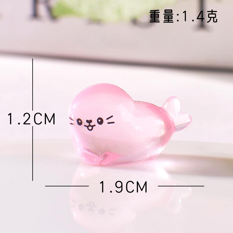 10-50 шт. Мини Светящаяся Печать Домашний Декор Ландшафтный Дизайн Смоляные Поделки Светящиеся Печати Садовый Аквариум Миниатюры Украшения Декор