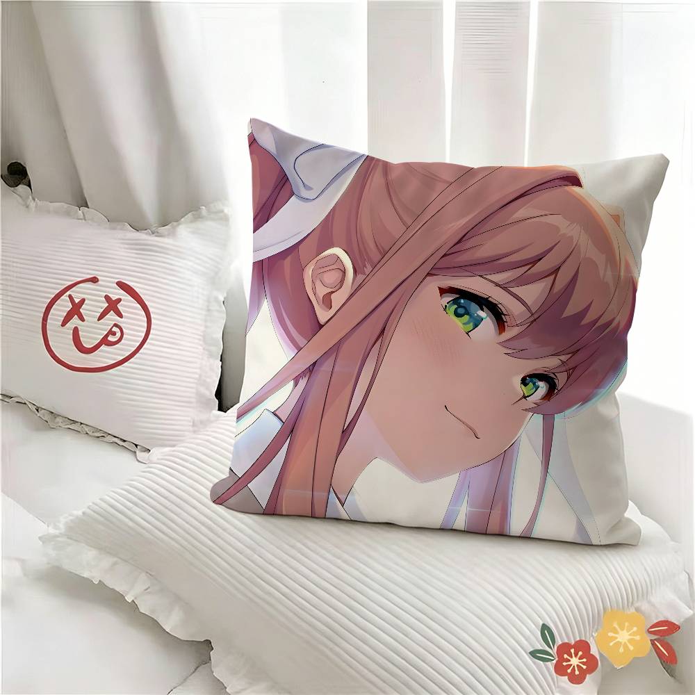 Компьютерная игра Doki DDoki Литературный клуб Наволочка Модная квадратная наволочка Спальня Диван Гостиная Декор в стиле Ins Отдых