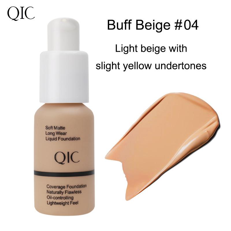 QIC Foundation Waterproof Oil Control Concealer Matte Concealer Foundation Moisturizing BB Cream Foundation