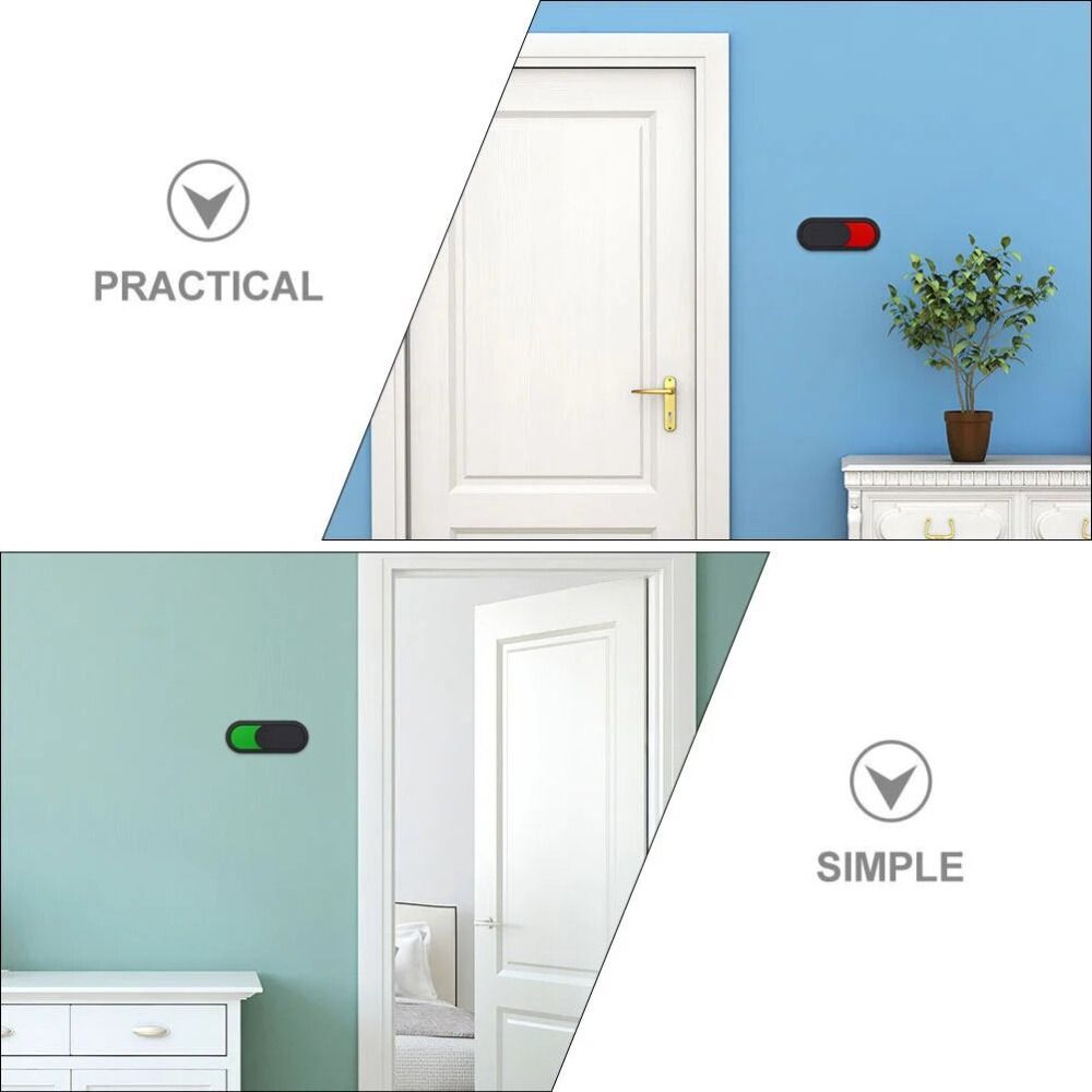 Acrylic Toilet Door Vacant Occupied Signboard Slider Open Bathroom Indicator  Toilet