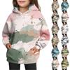 Girls' Hooded Tie- Sweatshirt - Pullover Print Top