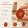 Oval Shape Affirmation Palm Stone Gold Engraving Pocket Stone Engraved Worry Stone  For Women