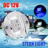 4x Round Marine Boat LED Stern Lights Blue Cabin Deck Courtesy Light Waterproof