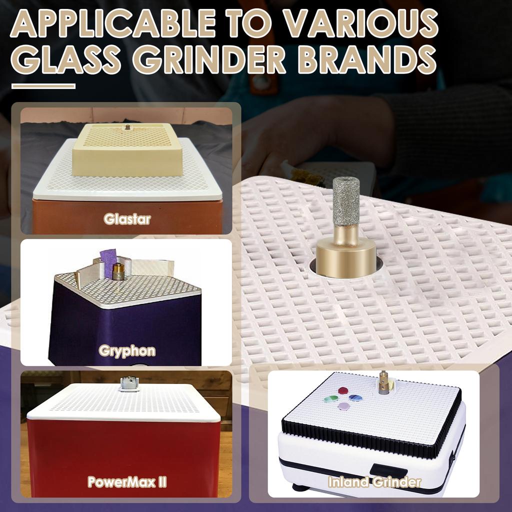 Головка шлифовального сверла для стекла, камня, витражей, алмазная шлифовальная головка 1'' 3/4" 1/4'' для стекла, камня, керамики, шлифовальных инструментов