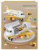 Extra Large Inertial Airplane Toy with Lights & Music - Educational Storage Set for Kids