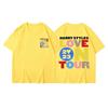 Гарри Стайлс Love on Tour Летняя Мужская Хлопковая Футболка С Коротким Рукавом Y2K Хип-Хоп Уличная Повседневная Мода Женская Одежда Стритвир