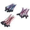 5Pairs SM 2Pin 3Pin 4Pin Male and Female LED Strip Wire Connector 20cm