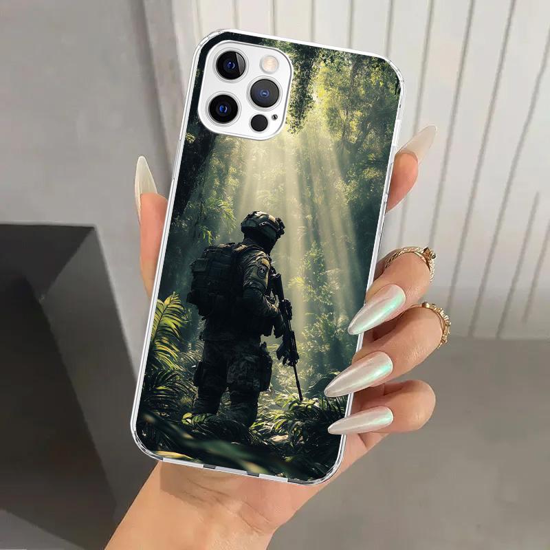 Military Army Special Forces Phone Case for Iphone 17 Air 16 15 Plus 14 13 Mini 12 11 Pro Max 16E 7 8 SE 2020 Soft Funda Print S