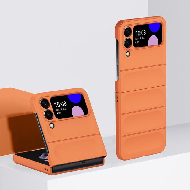 Тонкий защитный чехол для ПК с защитой от падений для Samsung Galaxy Z Flip4 Flip 4 5g Flip3 Flip 3, сумка для мобильного телефона без отпечатков пальцев, чехол