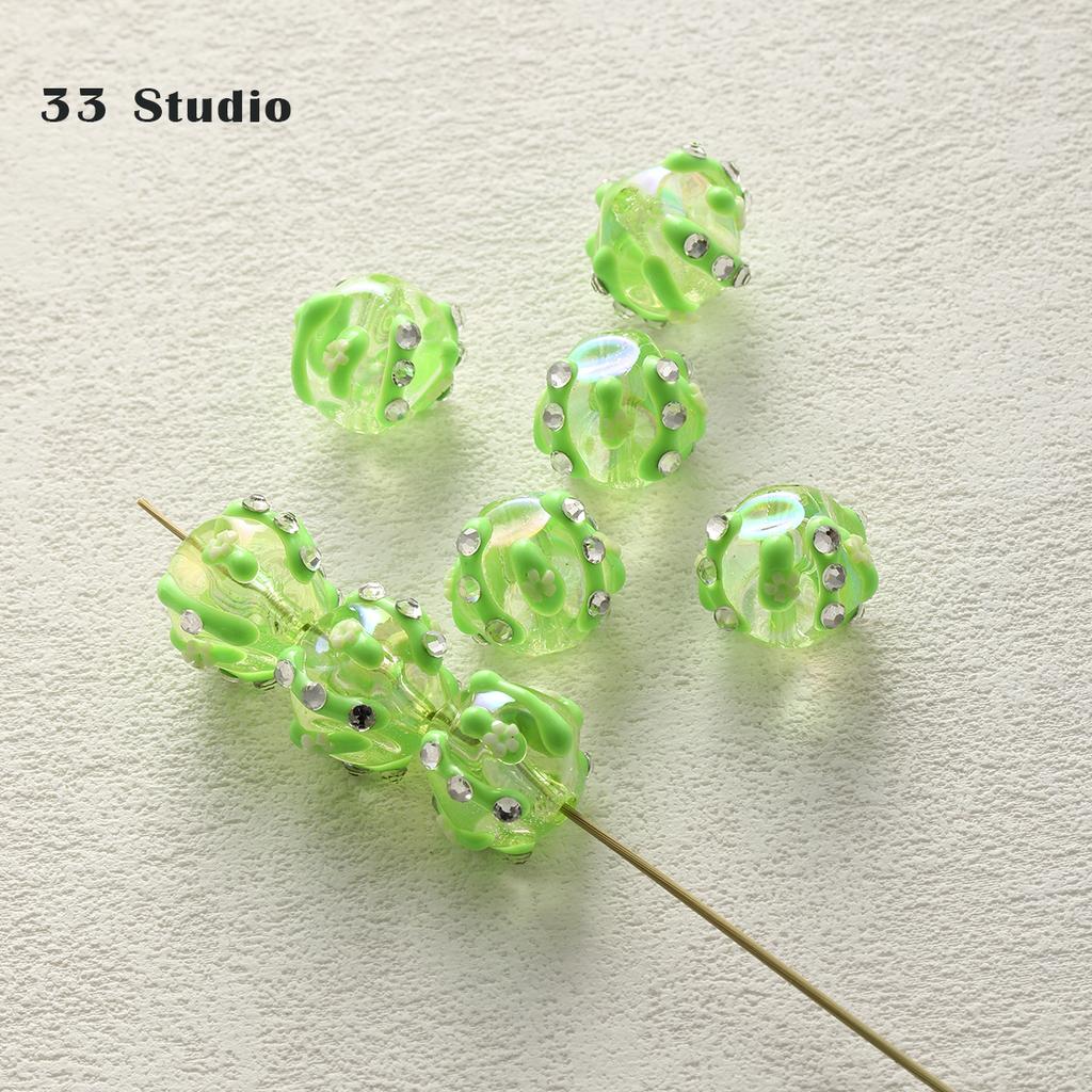 Тяжелая специальная дрель, бусины с ручной росписью, аксессуары «сделай сам», комплект материалов, цепочка для мобильного телефона, автомобильный кулон, бусины-проставки, браслет