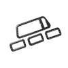 Carbon Fiber Window Control Switch Frame Cover Trim For VW Golf MK7 2013-