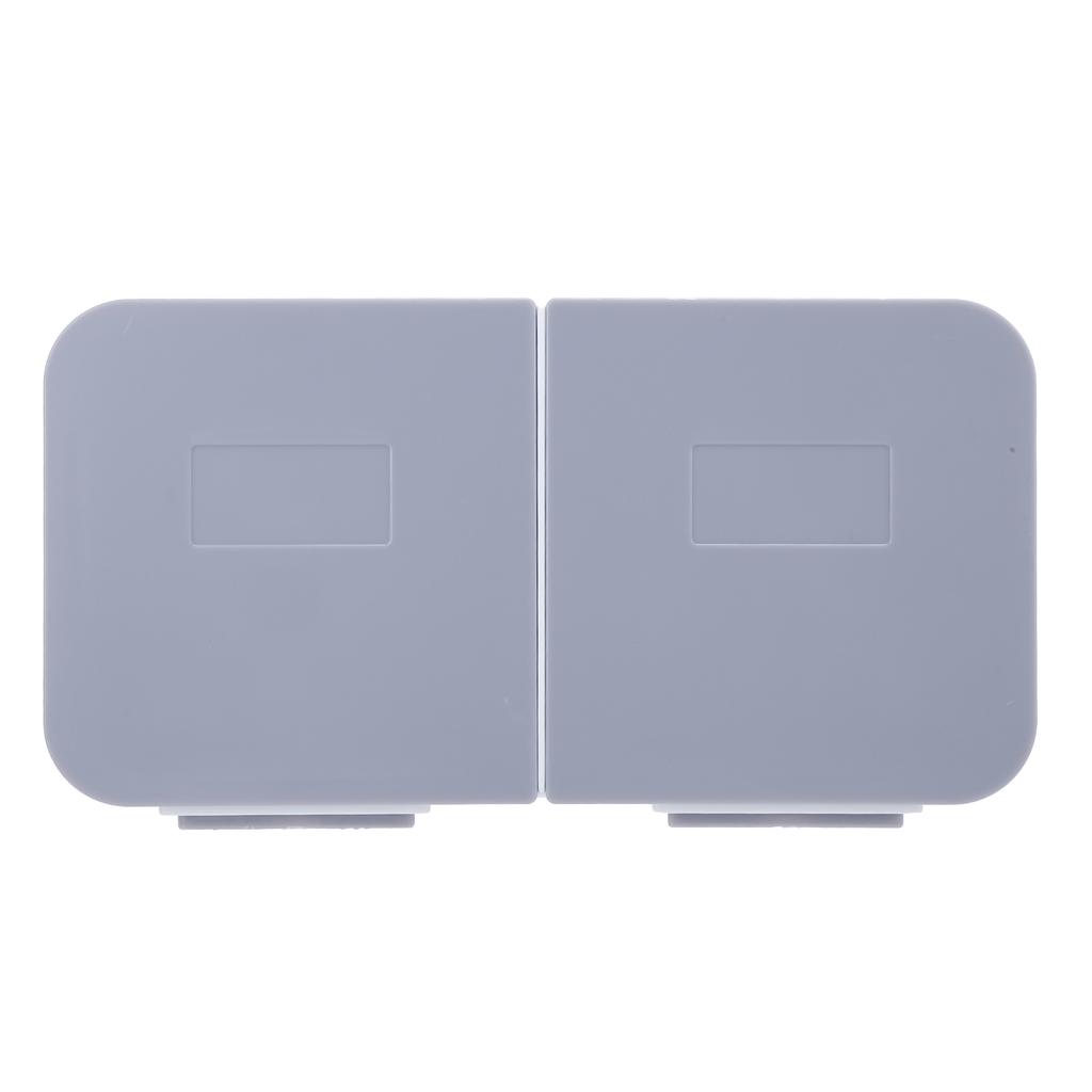 Настенный откидной чехол для косметики, съемный моющийся органайзер для ватных дисков для ванной комнаты, белый, серый