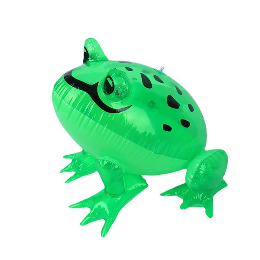 Светящийся воздушный шар-лягушка, надувная светящаяся лягушка из ПВХ с эластичной прыгающей веревкой, детская светящаяся игрушка