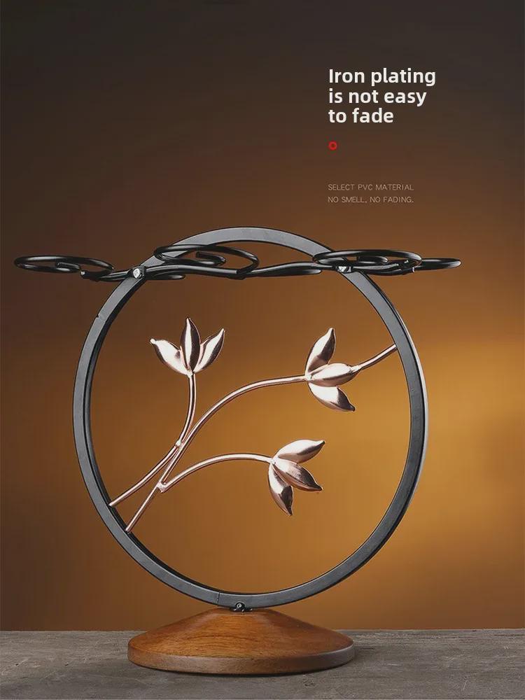 Ретро креативная перевернутая стойка для винных бокалов для домашнего декора