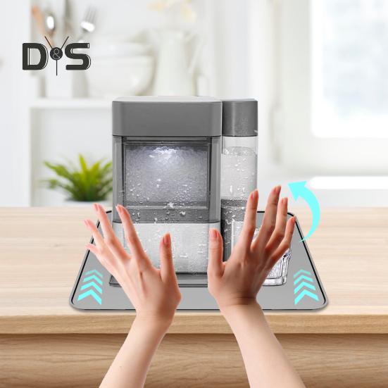 Коврик для льдогенератора, впитывающий воду, многоразовый коврик для лотка для льдогенератора, легко моющийся коврик для сушки посуды для кухни