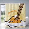 Cartoon G-Gudetama Shower Curtain Waterproof Polyester Fabric Paint Colorful Bath Curtains Home Bathroom Decor Curtain With Hook