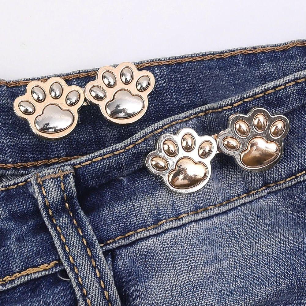 Застежки на пуговицах Cat Claw Jean Fit Tighten Buckles Jean Buttons для свободных джинсов Аксессуары для талии