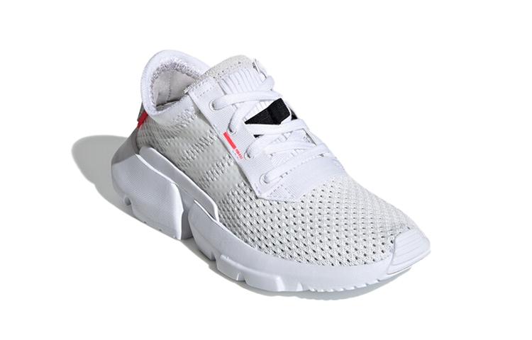 adidas Originals Pod S3.1 Дышащие и нескользящие Низкие детские кроссовки для бега Белые Дети возрастом от 3 до 7 лет CG7001