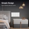 BSEED EU Large Button Wall Switches 1/2Gang 1Way Wall Power Sockets Dual USB Phone Charge Port 5V White Home E-Series